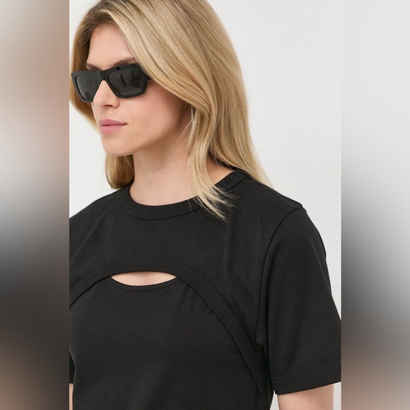 NWT VICTORIA BECKHAM Cutout Jersey T-Shirt | Size Small - Picture 6 of 12